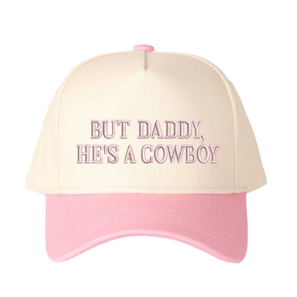 NEW SUMMER TEES unisex - but daddy he's a cowboy hat in pink